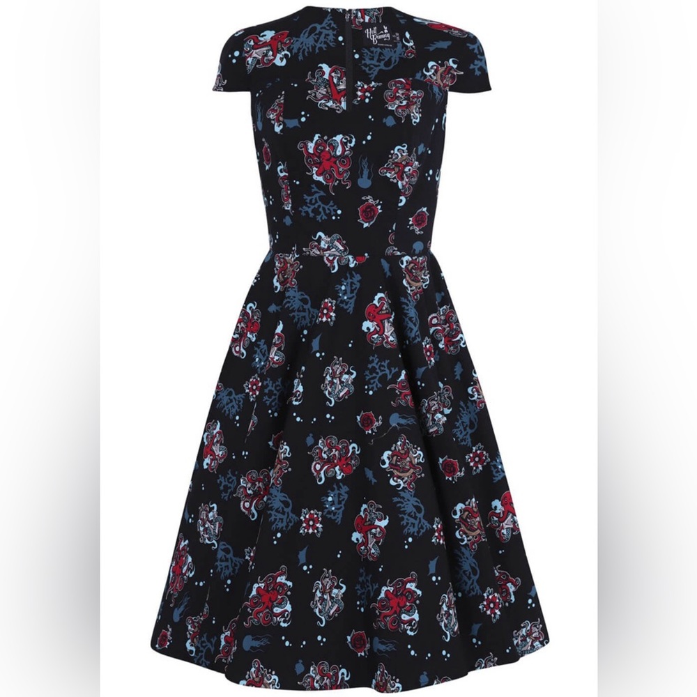 Hellbunny Poseidon 50s Swing Dress 3X